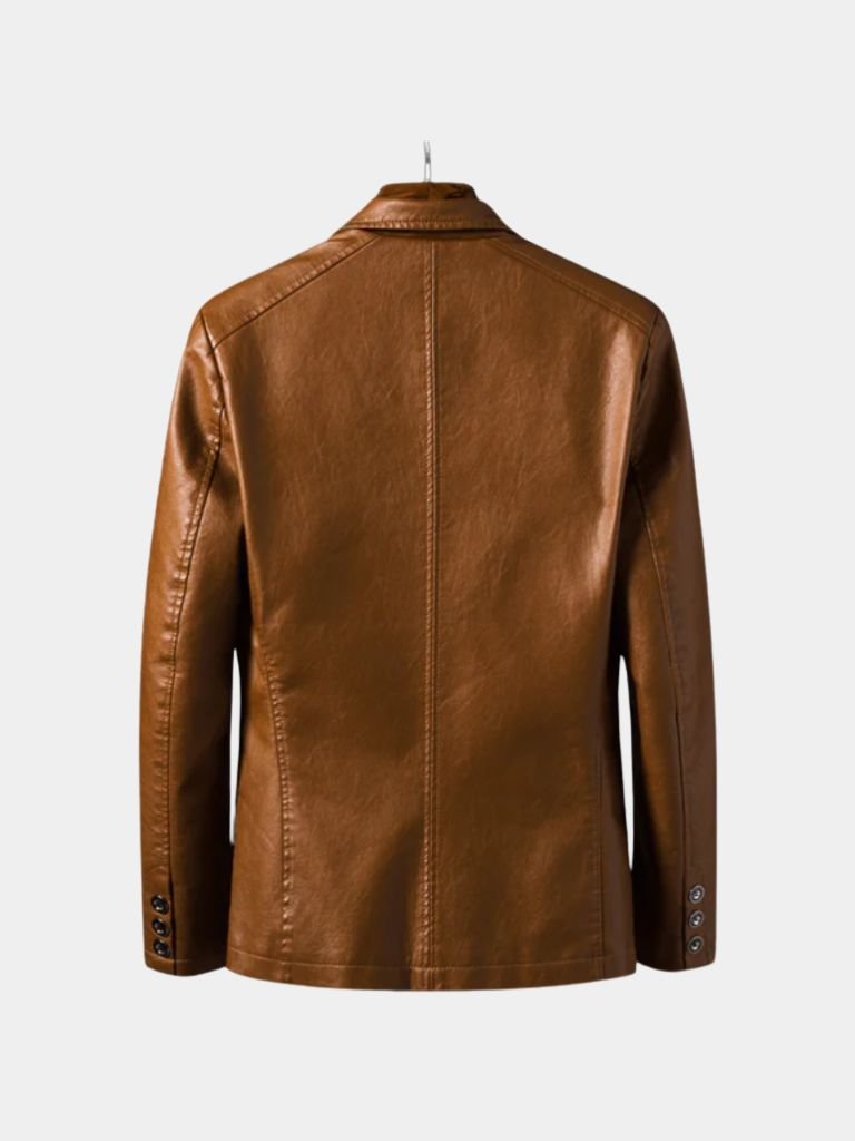 Bold Caramel Leather Jacket