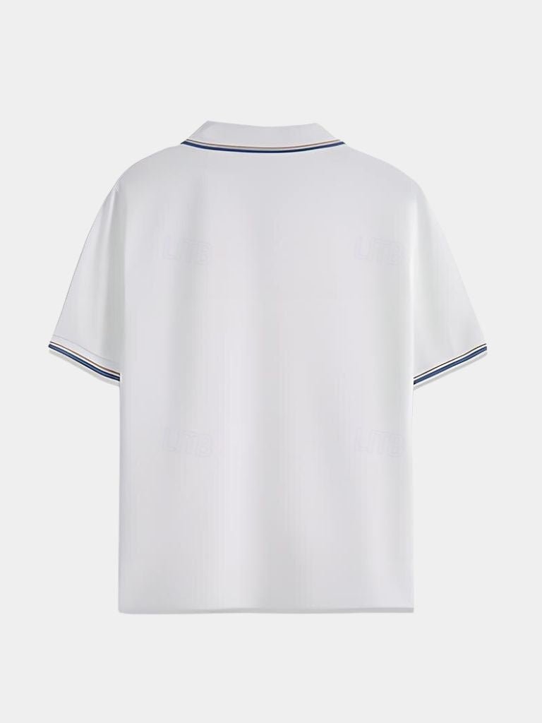 Timeless Black V-Neck Polo