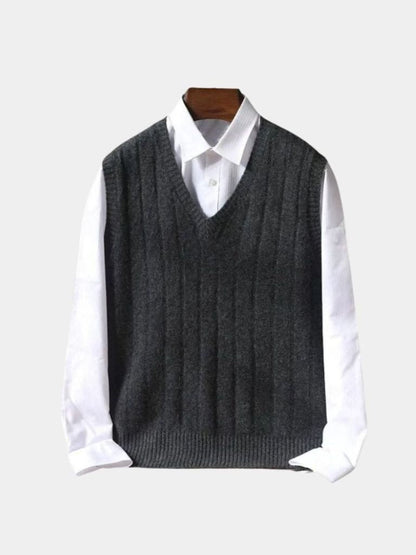 100% Merino Wool Pullover Sweater Vest
