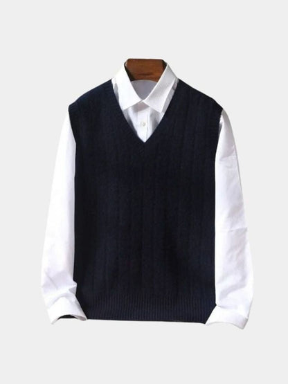100% Merino Wool Pullover Sweater Vest
