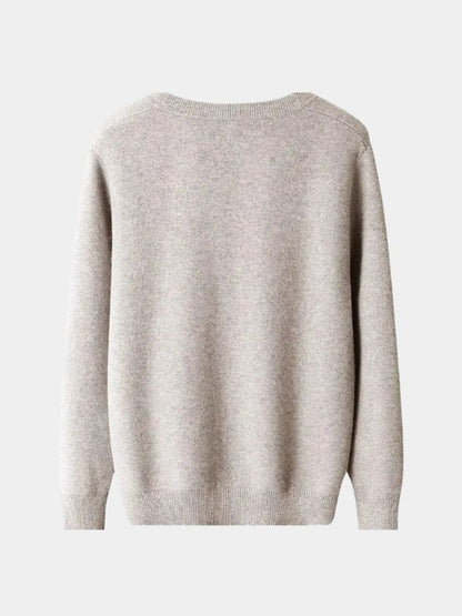 100% Merino Wool V Neck Knitwear Cardigan Sweater