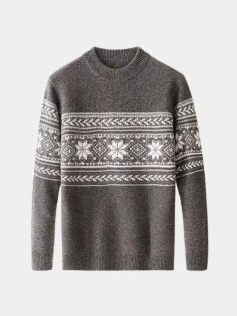 100% Wool Fair Isle Pullover Sweater Jumper