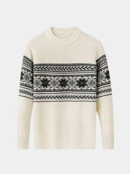 100% Wool Fair Isle Pullover Sweater Jumper