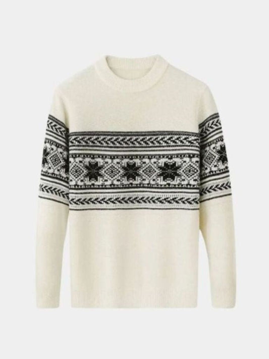 100% Wool Fair Isle Pullover Sweater Jumper