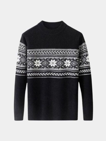 100% Wool Fair Isle Pullover Sweater Jumper