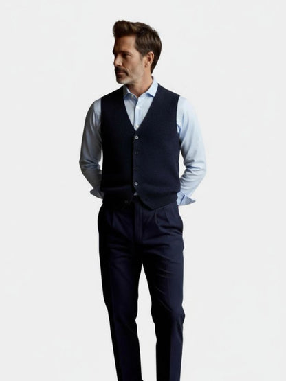 Cashmere Cardigan Vest