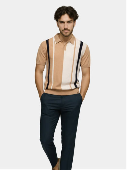 Retro Stripe Polo