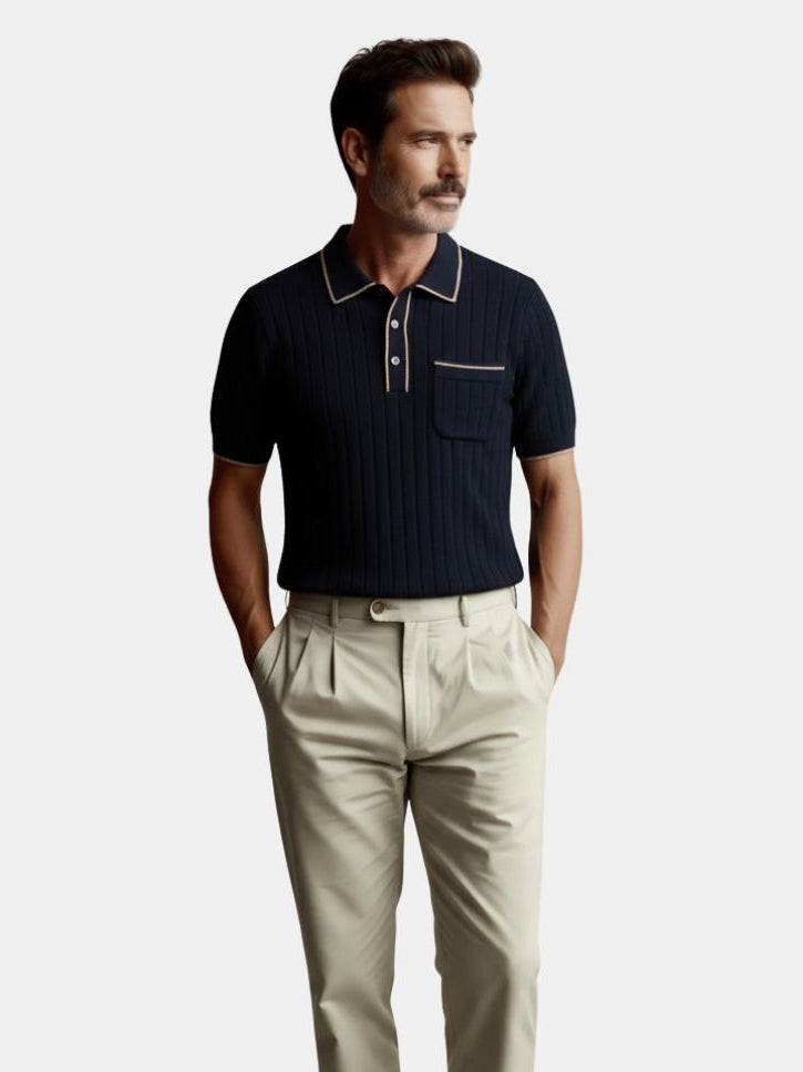 Old Money Knit Polo Shirt