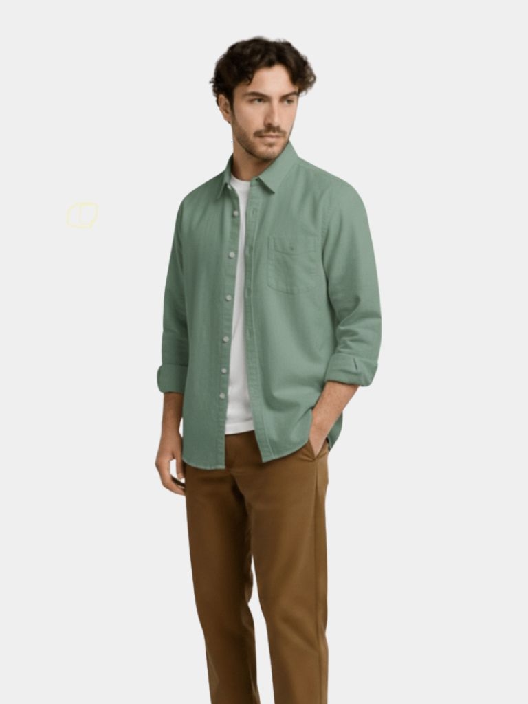 Long Sleeve Essential Linen Shirt