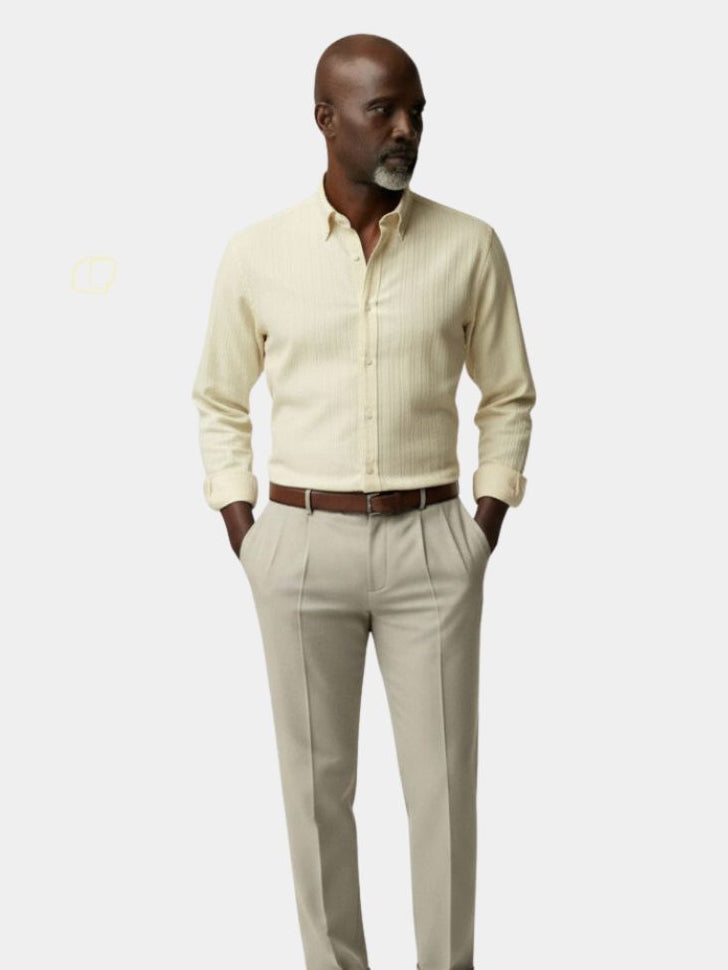 Striped Button Down Seersucker Shirt