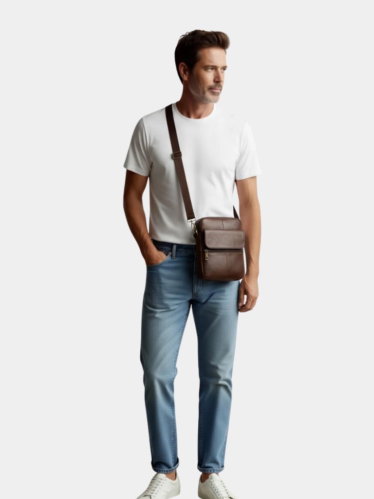 Essential Leather Shoulder Bag
