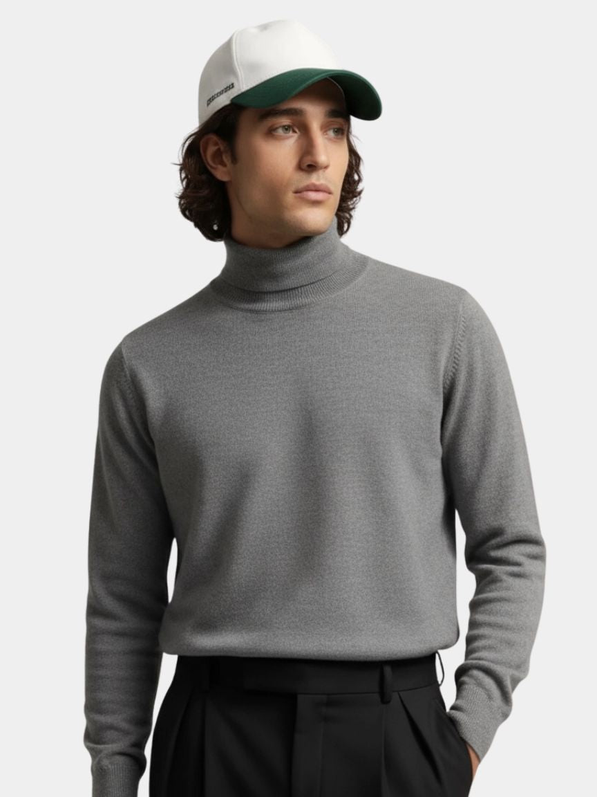 100% Merino Wool Turtleneck Sweater
