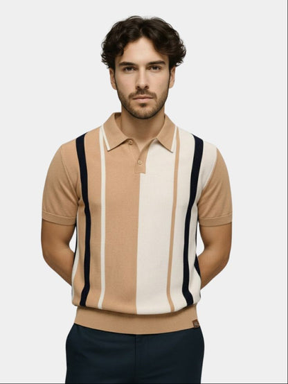 Retro Stripe Polo