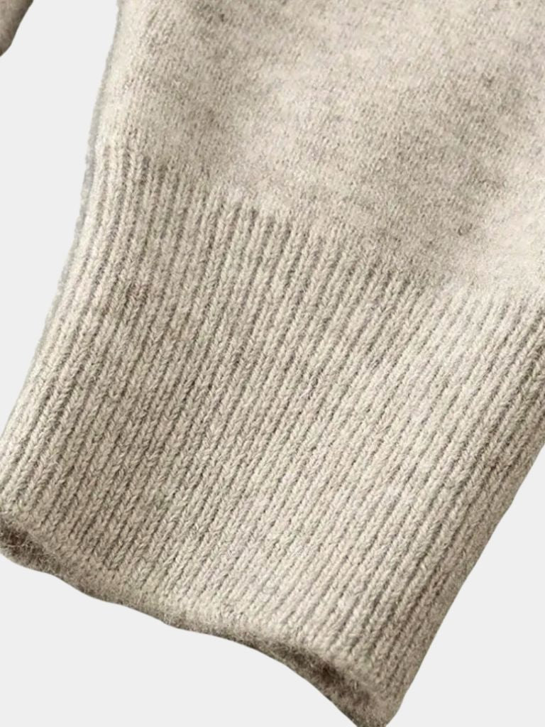 100% Merino Wool V Neck Knitwear Cardigan Sweater