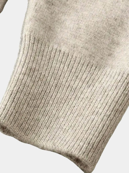 100% Merino Wool V Neck Knitwear Cardigan Sweater