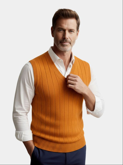 100% Merino Wool Pullover Sweater Vest