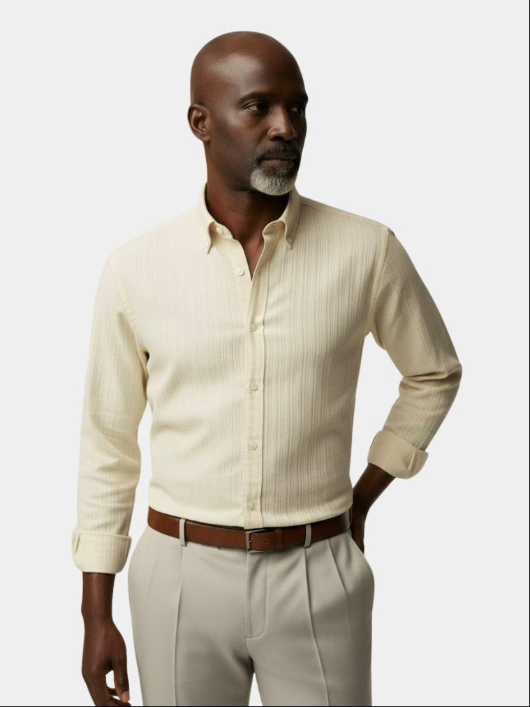 Striped Button Down Seersucker Shirt