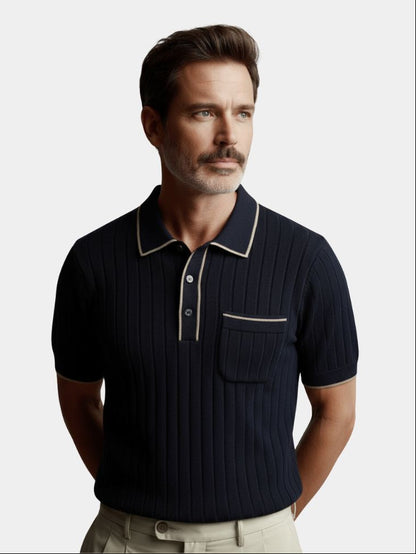Old Money Knit Polo Shirt
