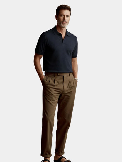 Old Money Cotton Polo Shirt