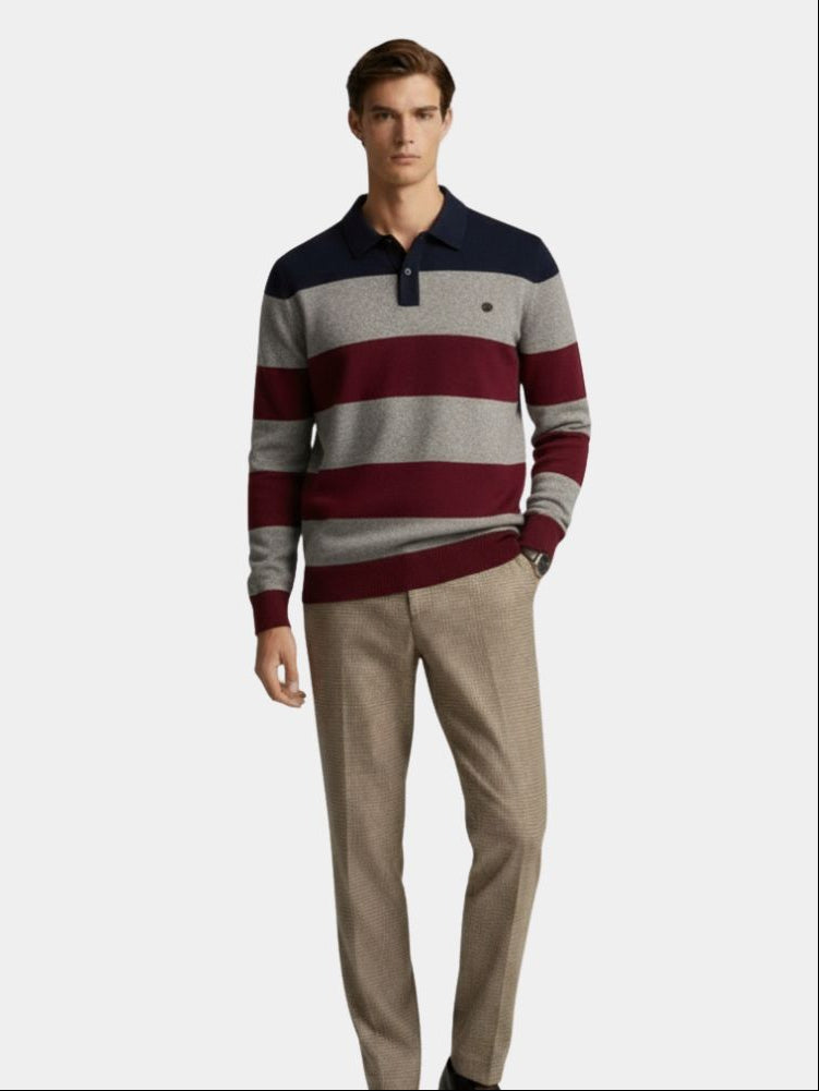 Knit Color Half Zip Knitwear