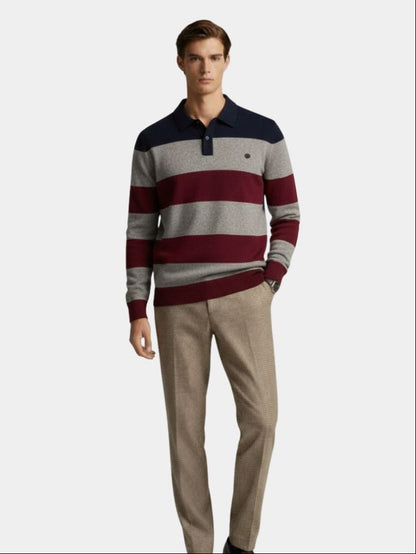 Knit Color Half Zip Knitwear