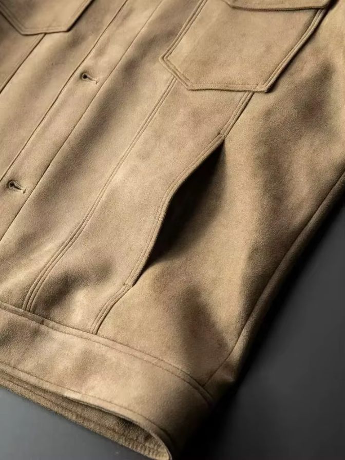 Laurent Leather Aviator Jacket