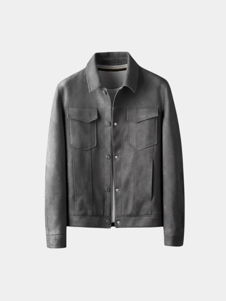 Laurent Leather Aviator Jacket