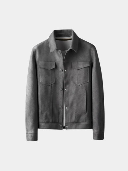 Laurent Leather Aviator Jacket