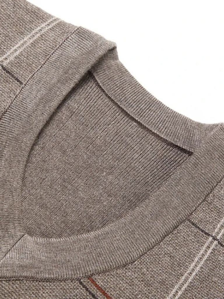 Academic Checkered Kinit Vest