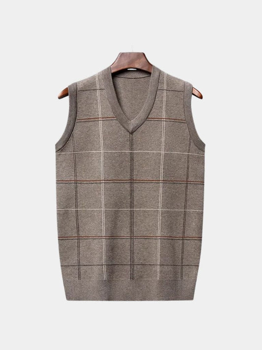 Academic Checkered Kinit Vest