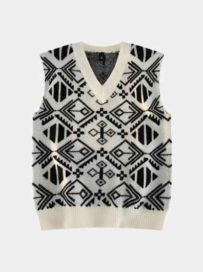 Academic Retro Knit Vest