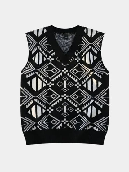 Academic Retro Knit Vest