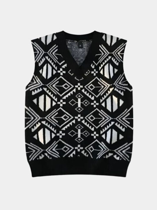 Academic Retro Knit Vest