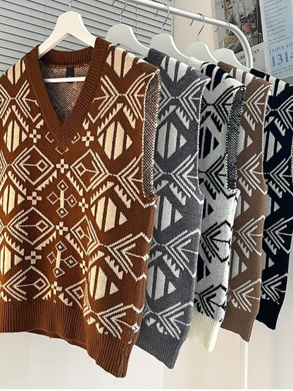 Academic Retro Knit Vest