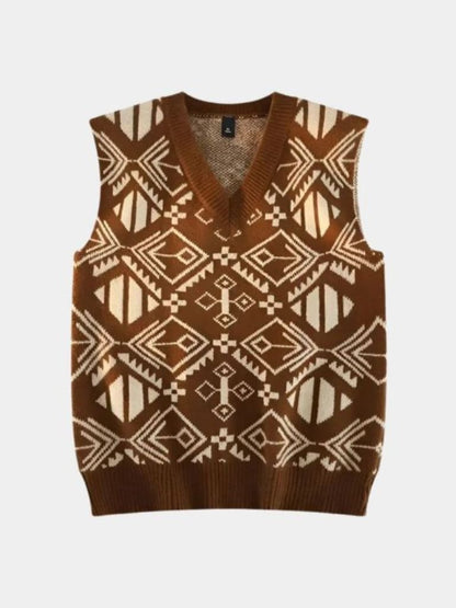 Academic Retro Knit Vest