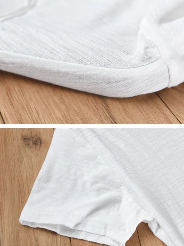 Albo Classic Linen V Neck T-Shirt