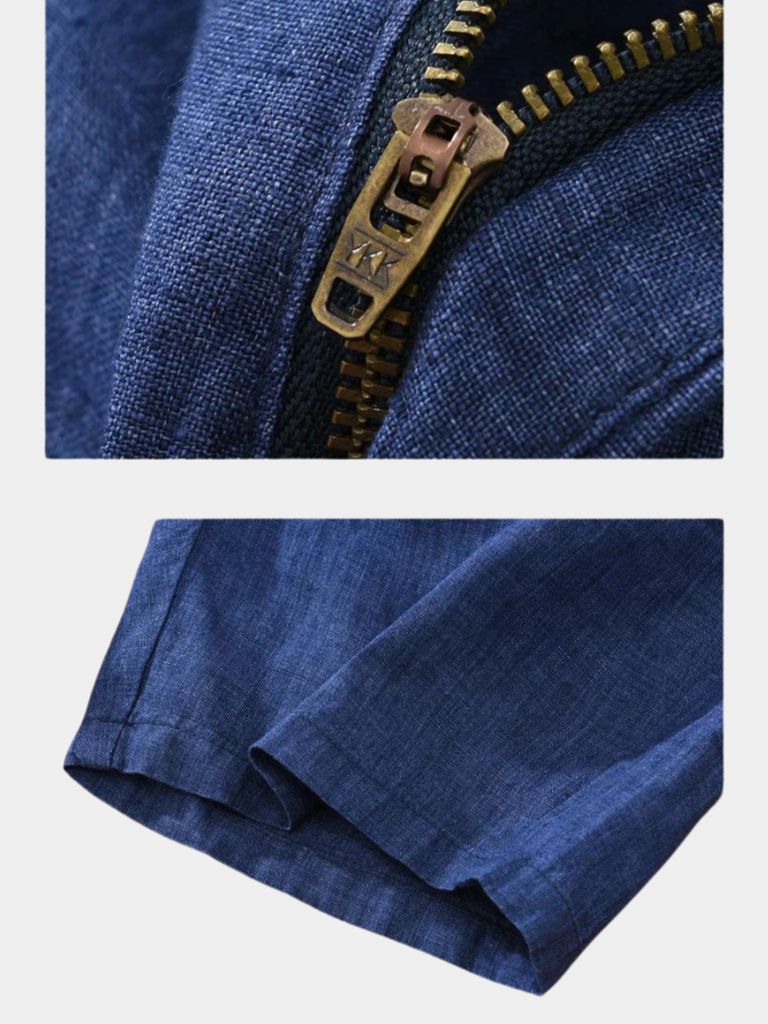 Bleu Horizon Linen Shorts