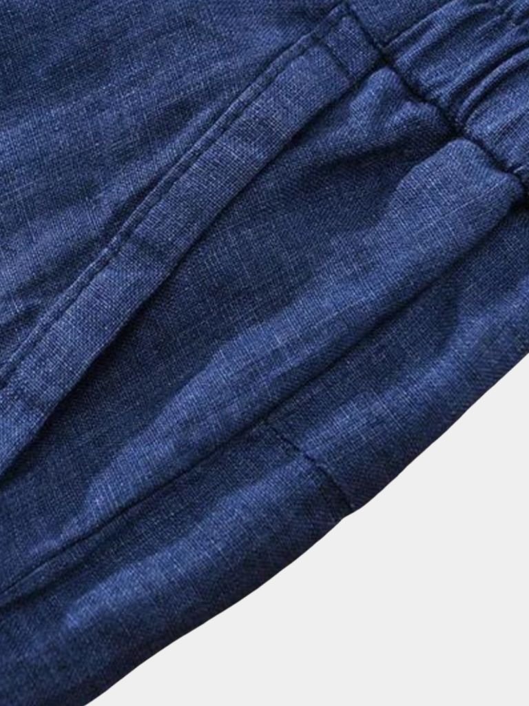 Bleu Horizon Linen Shorts