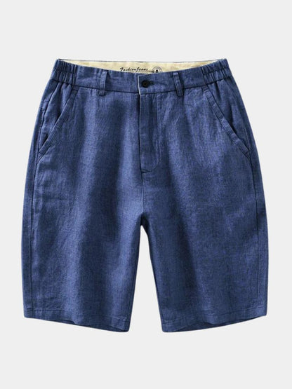 Bleu Horizon Linen Shorts