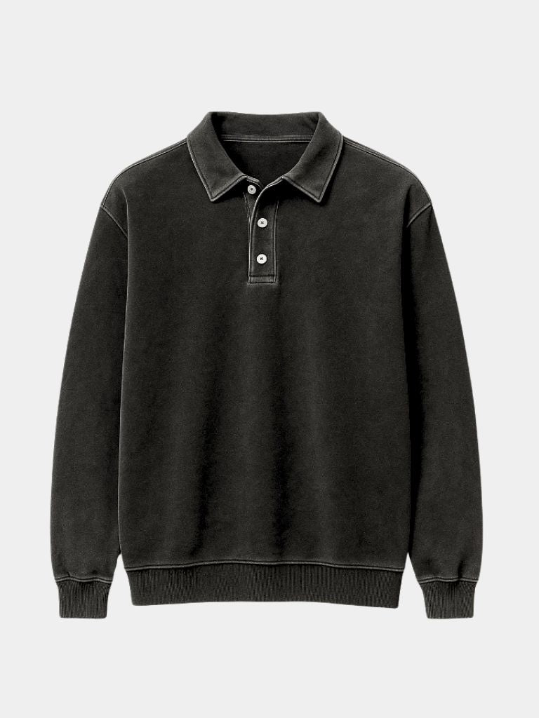 Canyon Mist Long Sleeve Polo Shirt