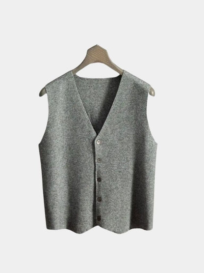Cashmere Cardigan Vest