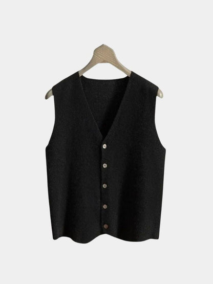 Cashmere Cardigan Vest