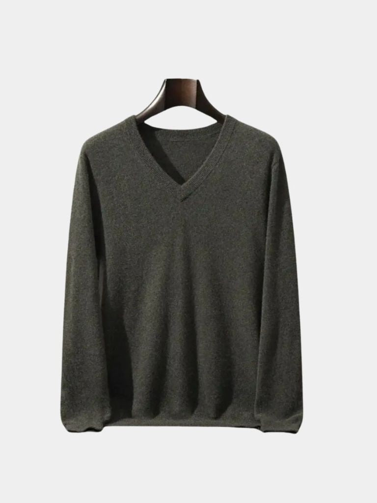 Cashmere V Neck Knitwear Sweater