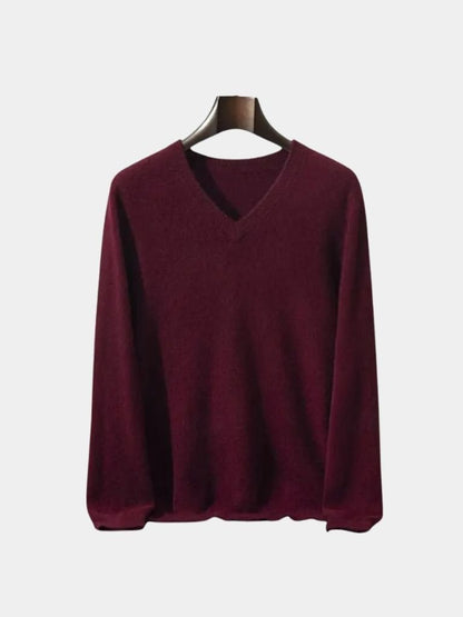 Cashmere V Neck Knitwear Sweater