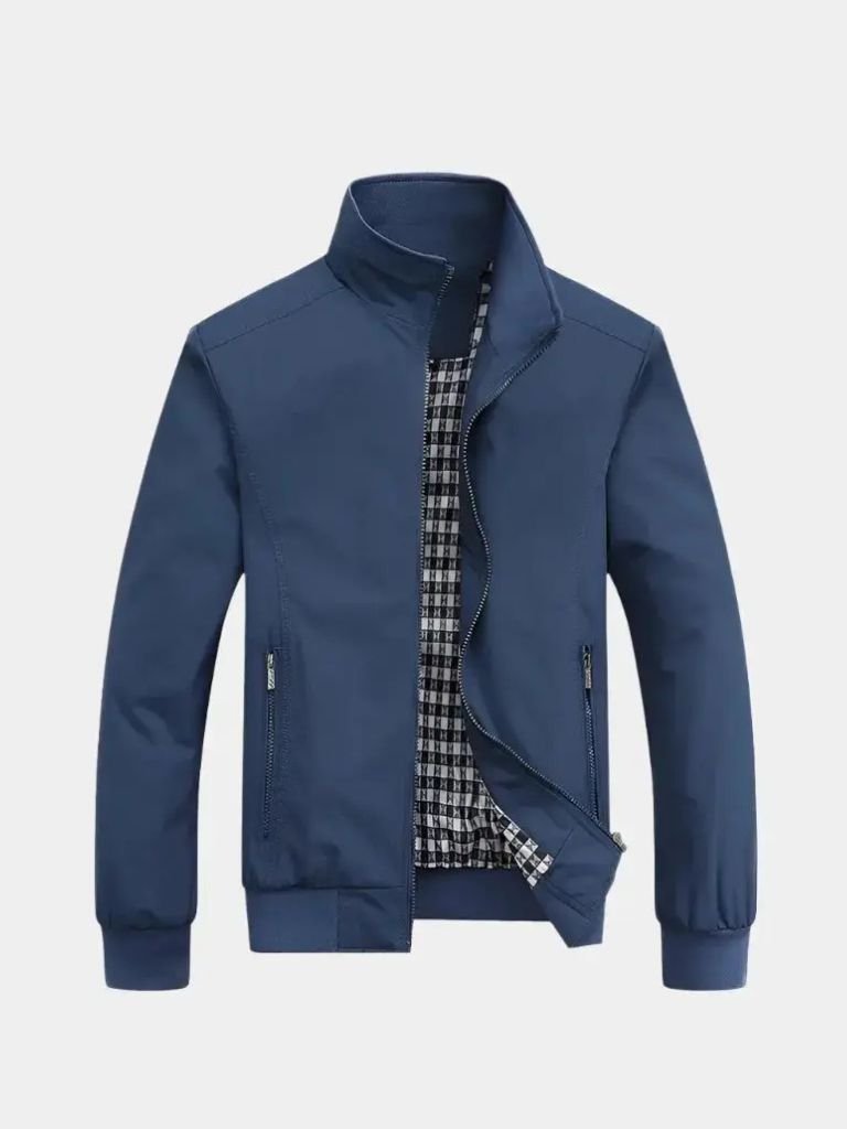 Casual Solid Bomber Jacket - Berlin Standard