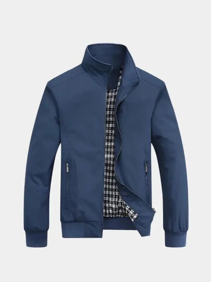 Casual Solid Bomber Jacket - Berlin Standard