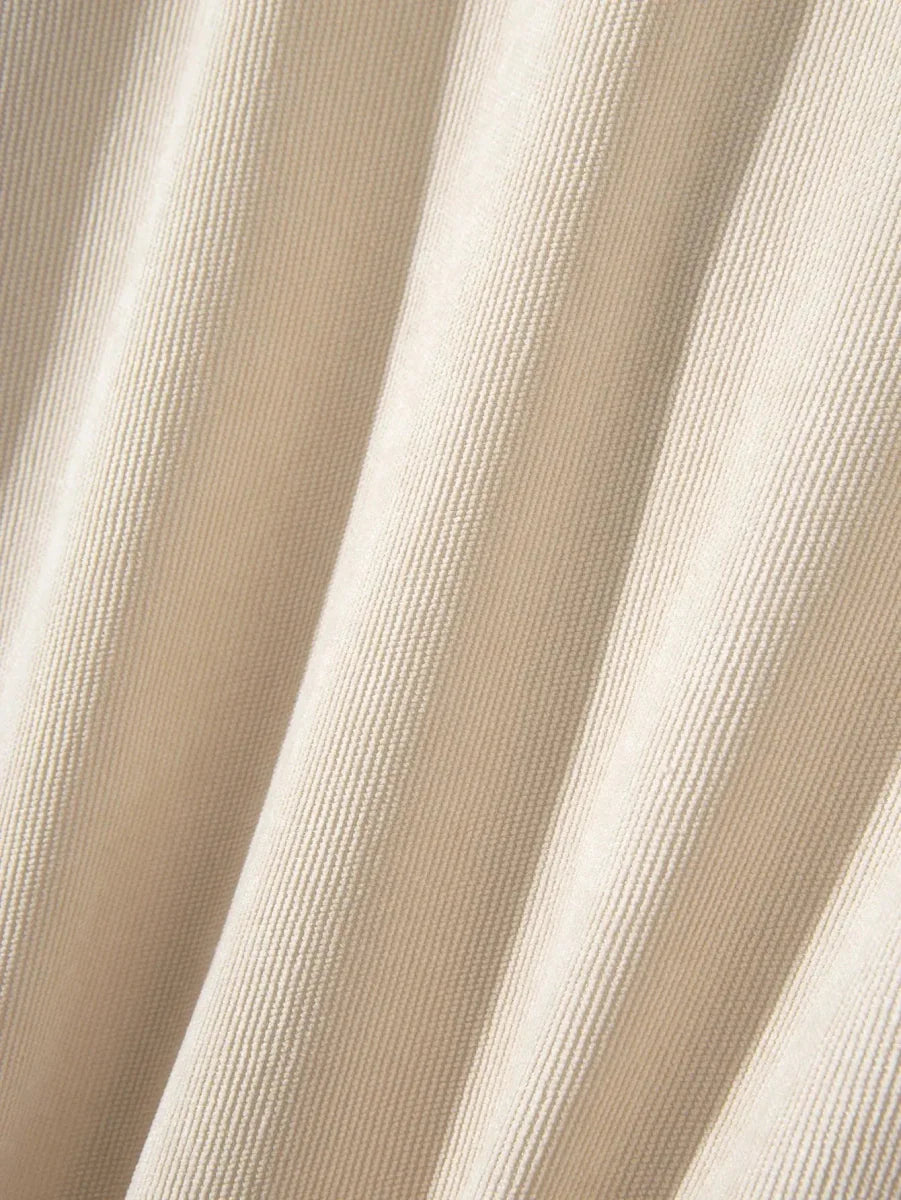 Casual Solid Corduroy Shirt