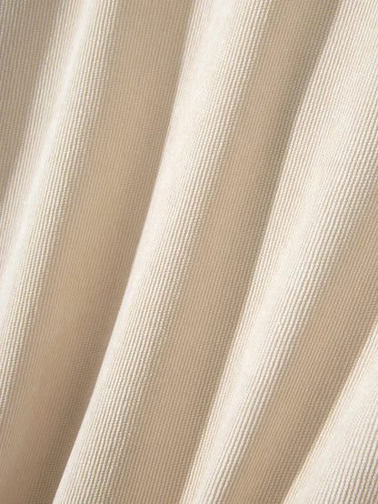 Casual Solid Corduroy Shirt