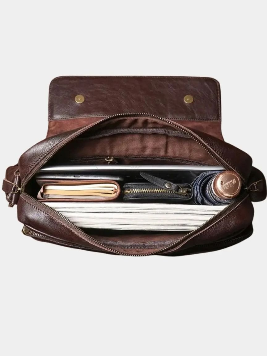 Classic Messenger Leather Bag
