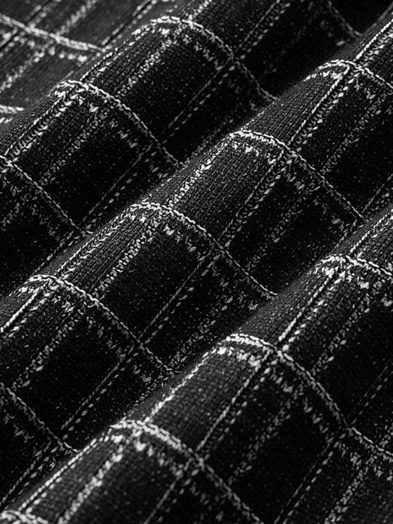 Classic Noir Knit Polo Shirt